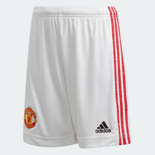 Pantalones Manchester United Replica Primera Ropa 2020/21 Blanco